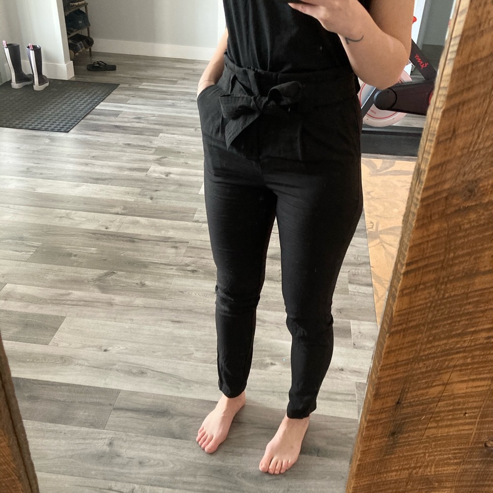 Pantalon propre taille haute